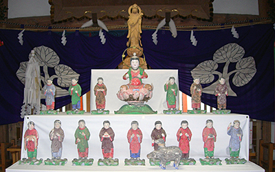 宇賀弁才天　十五童子像